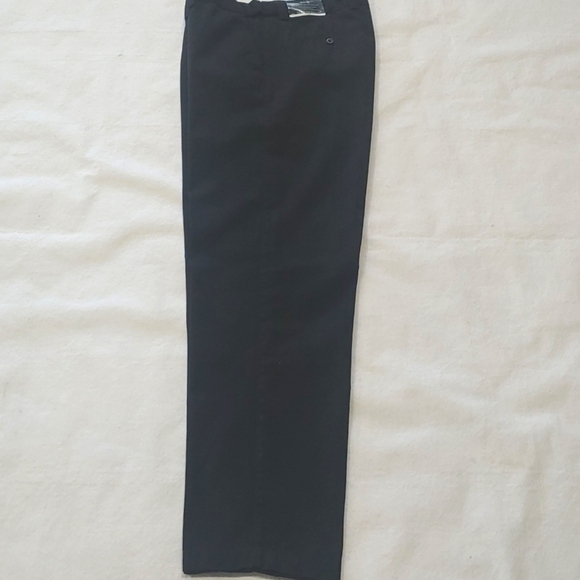 NWT Harbor Bay Black Men's Flat Front Slacks Pants Size 38" x 34" - Picture 9 of 9